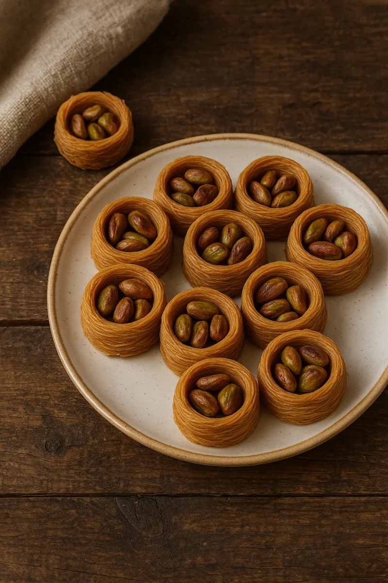 Pistache Kunafa Nests view 1