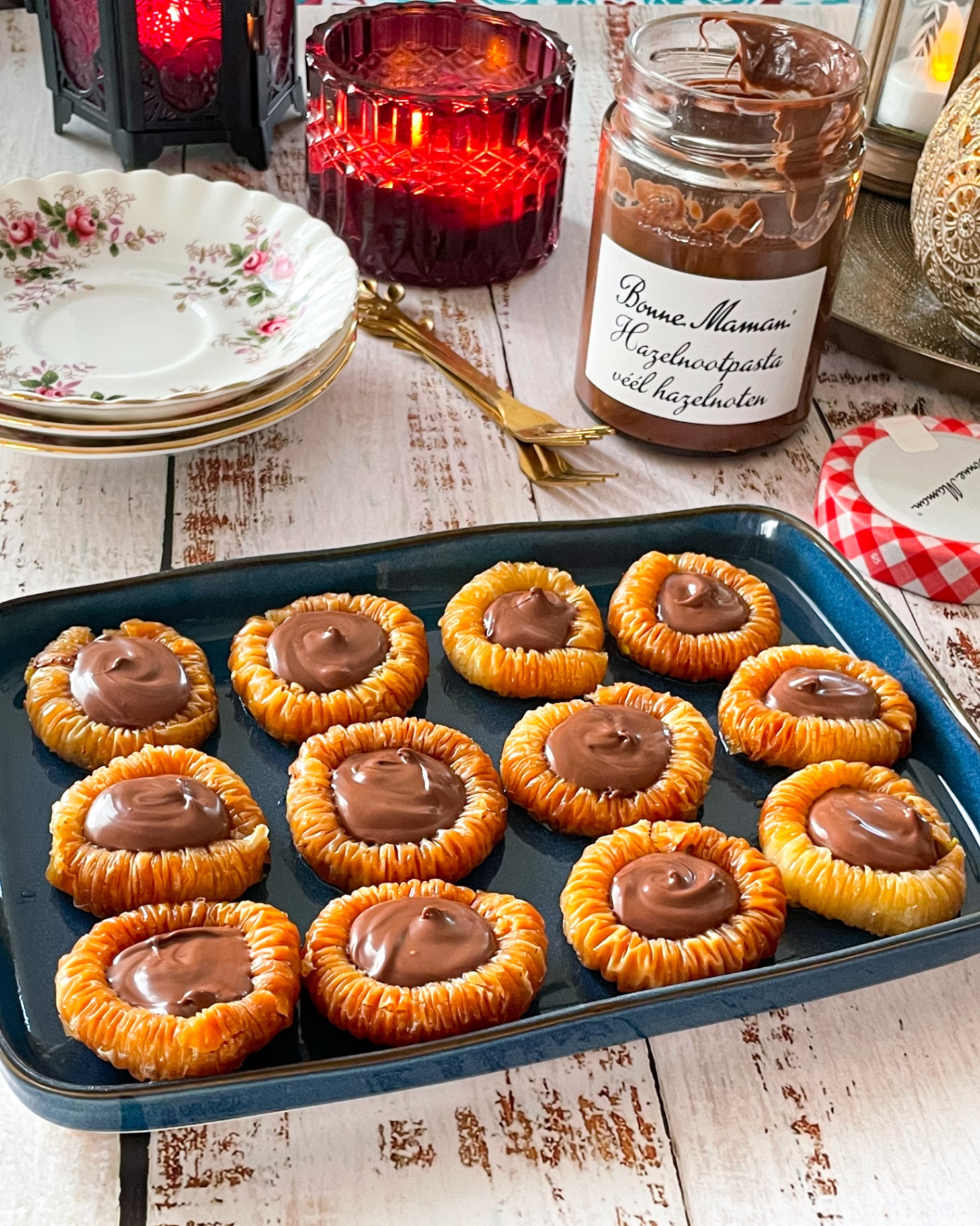 Chocolate Hazelnut Cream Baklawa Bracelets